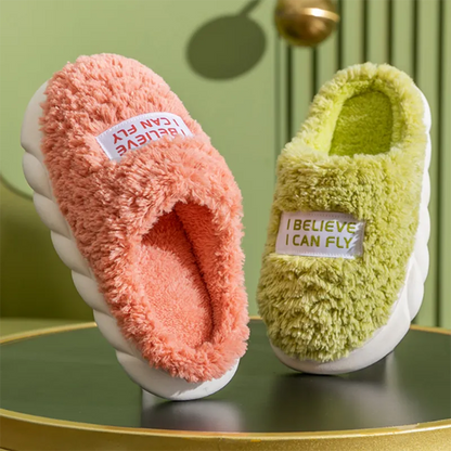 Soft Plush Winter Home Slippers for Women & Couples
