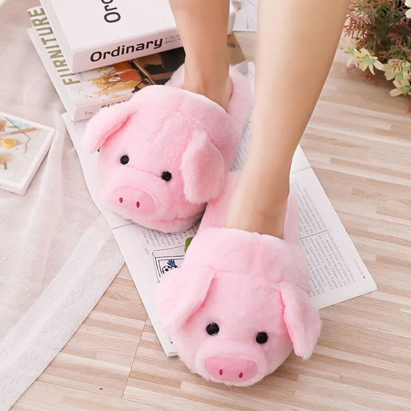 Warm Plush House Slippers for Women Winter Indoor Shoes