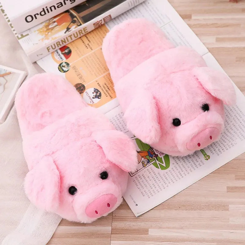 Warm Plush House Slippers for Women Winter Indoor Shoes