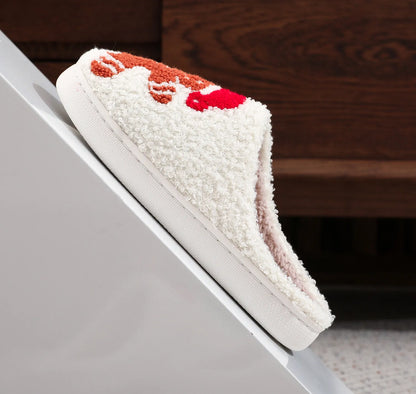 Gingerbread Cozy Christmas Slippers Warm Winter Home Shoes