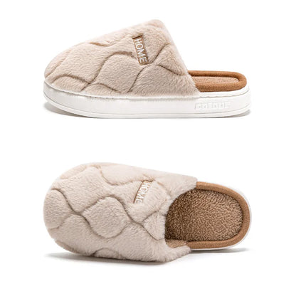 Couple Plush Winter Slippers | Cozy Warm Indoor House Shoes for Men & Women
