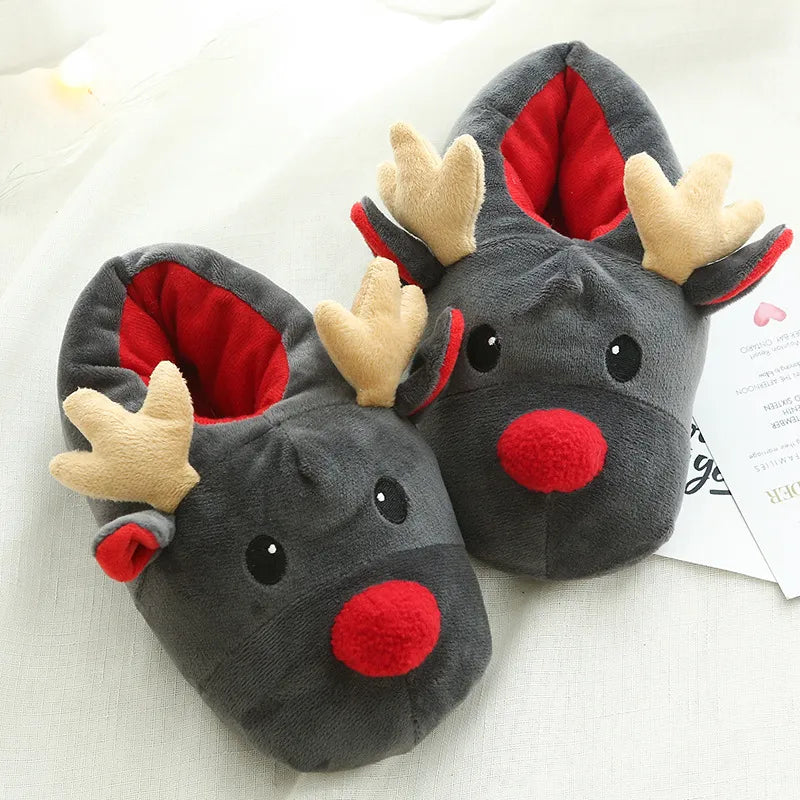 Christmas Reindeer Slippers – Cozy Shoes for the Holidays