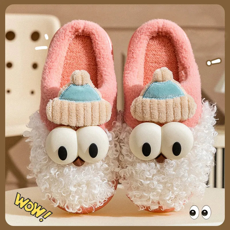 Cozy Santa Claus Slippers – Fuzzy Non-Slip Winter Home Shoes for Women & Men