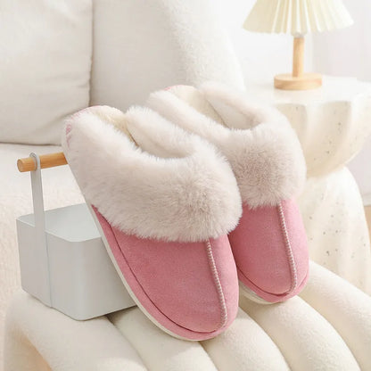 Women’s Winter Plush Slippers – Soft, Warm, Fuzzy Indoor Shoes