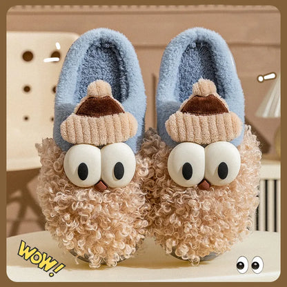 Cozy Santa Claus Slippers – Fuzzy Non-Slip Winter Home Shoes for Women & Men