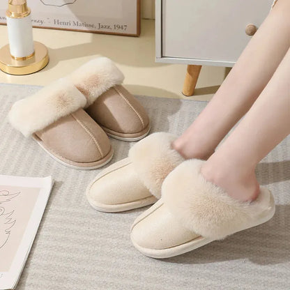 Women’s Winter Plush Slippers – Soft, Warm, Fuzzy Indoor Shoes