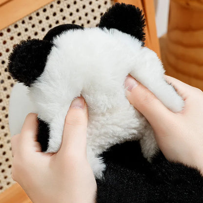 Kawaii Panda Plush Slippers – Soft Warm Indoor Winter House Shoes
