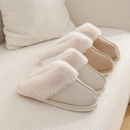 Women’s Winter Plush Slippers – Soft, Warm, Fuzzy Indoor Shoes