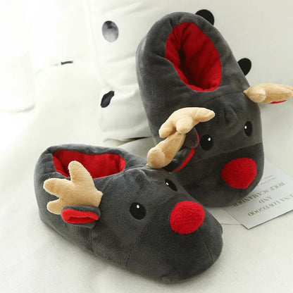 Christmas Reindeer Slippers – Cozy Shoes for the Holidays