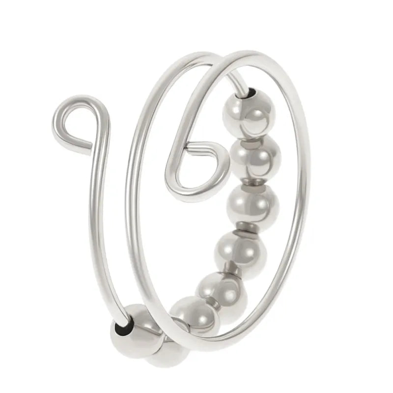 Double Layer Anxiety Bead Ring