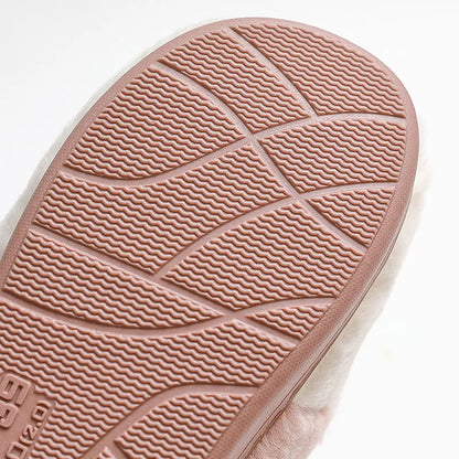 Cozy Christmas Reindeer Plush Slippers – Warm Winter House Shoes for Men & Women