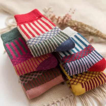 5-Pack Women’s Warm Winter Socks – Soft & Comfortable