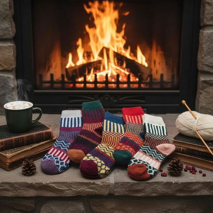 5-Pack Women’s Warm Winter Socks – Soft & Comfortable