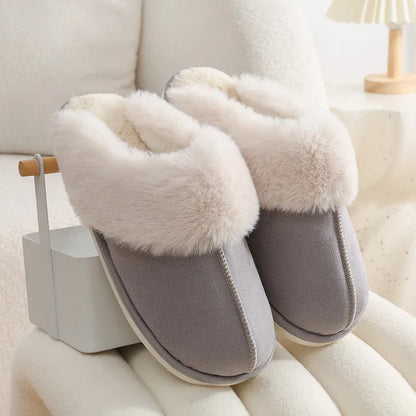 Women’s Winter Plush Slippers – Soft, Warm, Fuzzy Indoor Shoes