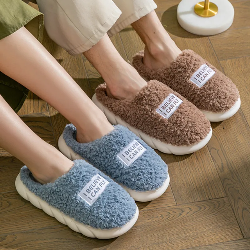 Soft Plush Winter Home Slippers for Women & Couples