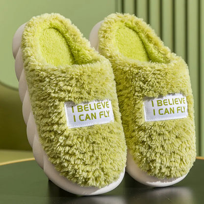 Soft Plush Winter Home Slippers for Women & Couples