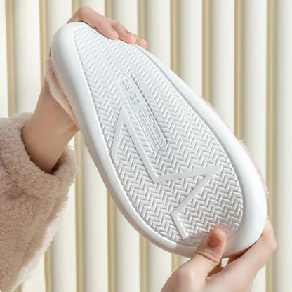 Winter Christmas Slippers – Soft Reindeer  Indoor Shoes