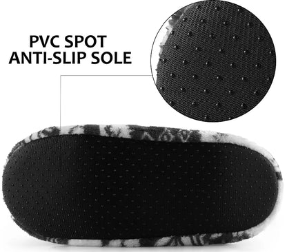 Christmas Reindeer Plush Slippers – Warm Indoor House Shoes