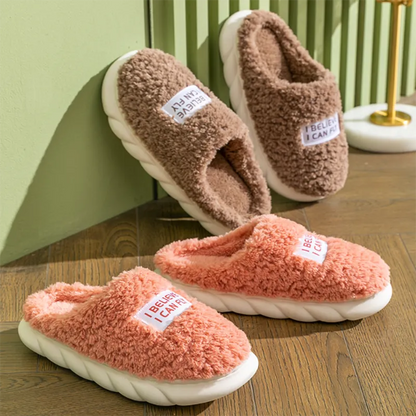 Soft Plush Winter Home Slippers for Women & Couples