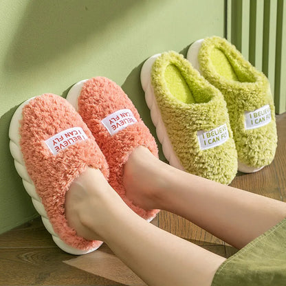 Soft Plush Winter Home Slippers for Women & Couples